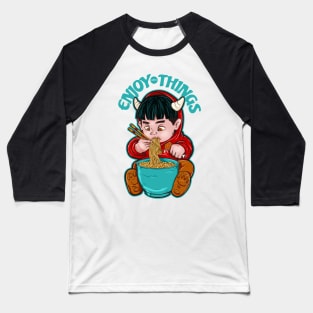 Enjoy Simple Things Noodle Baseball T-Shirt